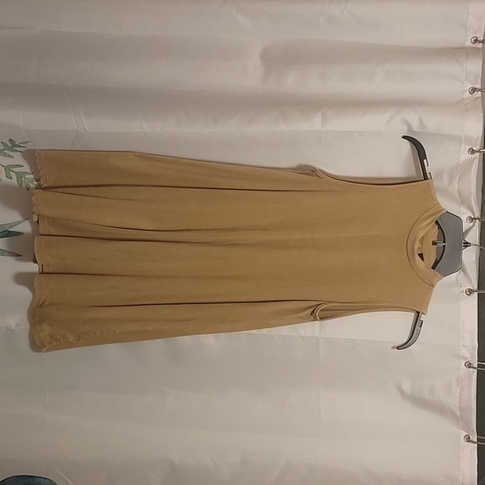 Small Tan Suede Mini Dress
